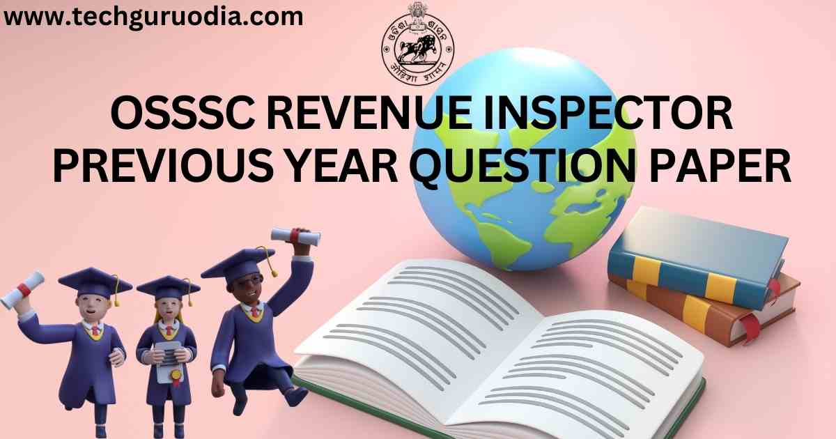 revenue inspector previous year question paper pdf